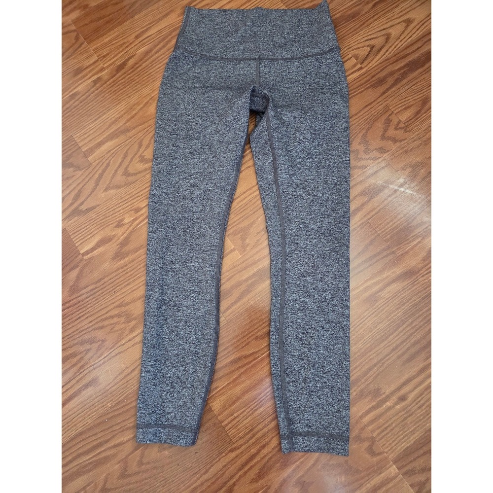 Lululemon‎ Wunder Under High-Rise Tight 25 Heathered Grey Space Dye Luon Size 6